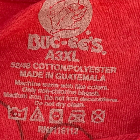 NEW Bucees t shirt size 3X Tennessee Guitar Red short sleeve tee NWT - Picture 2 of 7